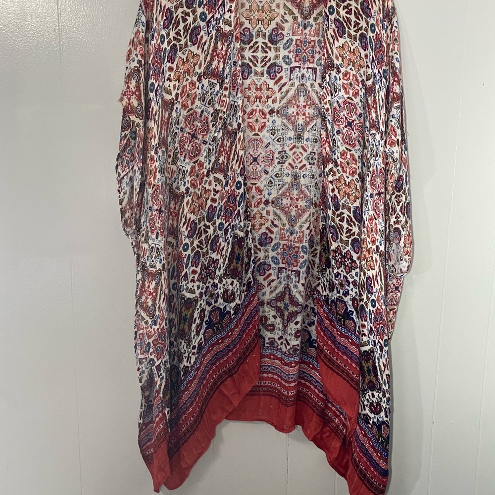 ❌SOLD‼️❌ Bohemian Multicolor Kimono Open Front Wrap